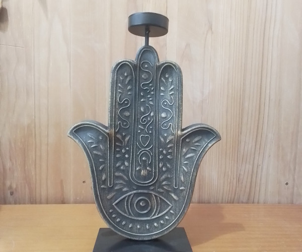 Portavelas mano de Fátima-1